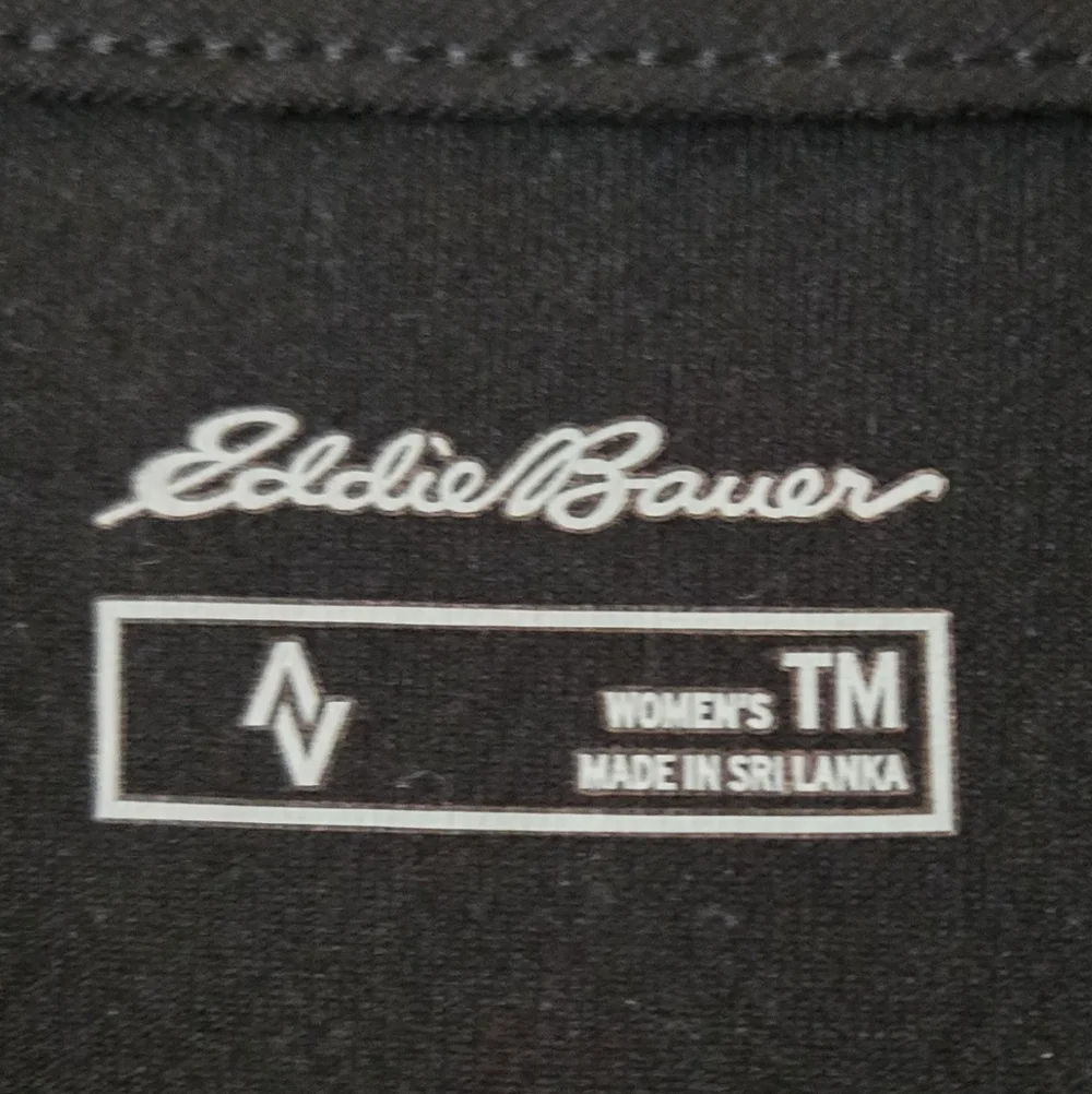 New Eddie Bauer Black Midi Wrap Dress Tall Medium (TM) - Picture 5 of 5